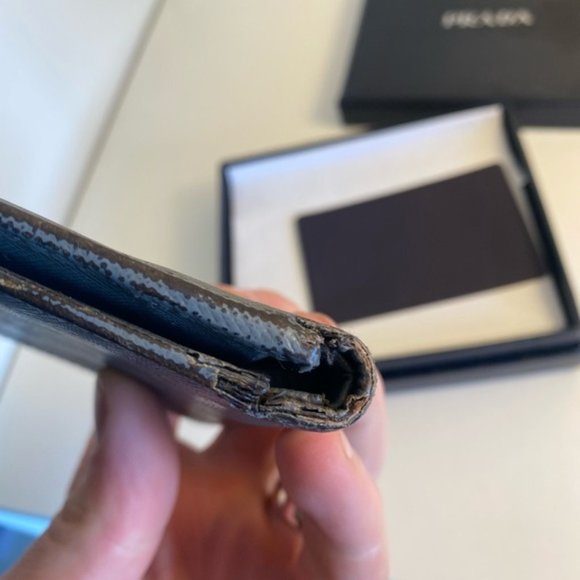 SOLD Gray Prada Saffiano Leather Bifold Wallet - Picture 6 of 12